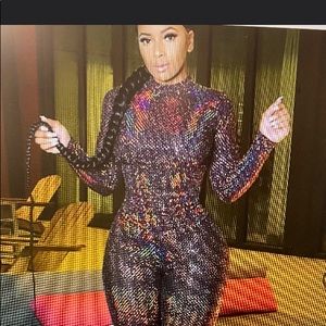 2 piece glitter pantsuit